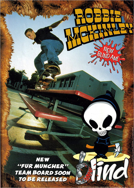robbie mckinley skateboard 101 90's